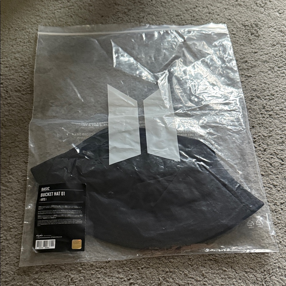 Official BTS Stylish Black Bucket Hat - Picture 4 of 5